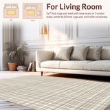 Trendy Transitional Striped Layout(Beige)