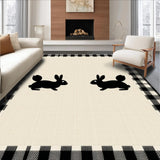 Charming Rustic Bunny Motif(Beige)