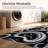 Striking Geometric Snake Illustration(Black)