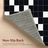 Cozy Gray and White Checker Design(Black)