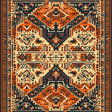 Charming Retro Cowboy Circle Design(Beige)