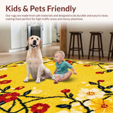 Artistic Seasonal Flower Patchwork Design(Yellow)