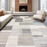Ultra Soft Area Rug, Non Slip, Stain Resistant, Washable Area Rugs for Living Room, Bedroom, Vibrant Contemporary Medallion Style(Beige)