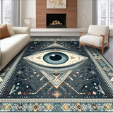 Ultra Soft Area Rug, Non Slip, Stain Resistant, Washable Area Rugs for Living Room, Bedroom, Symbolic Tassel-Embellished Runner(Gray)