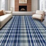 Elegant Neutral Herringbone Style(Blue)