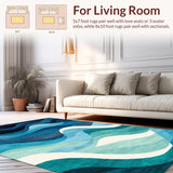 Chic Teal and White Lattice(Blue)