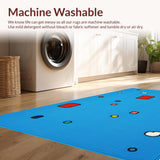 Charming Colorful Cartoon Motifs(Blue)