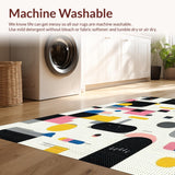 Ultra Soft Area Rug, Non Slip, Stain Resistant, Washable Area Rugs for Living Room, Bedroom, Trendy Neutral Quote Decor(Gray)