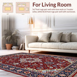 Vibrant Red Geometric Motif(Red)