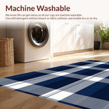 Minimalist Beige Checkered Aesthetic(Blue)