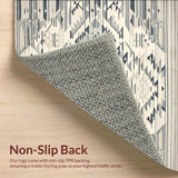 Bhalil Diamond Geometric Area With Berber Inspired Tribal Design(Beige)