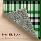 Inviting Holiday Plaid Decor Element(Green)