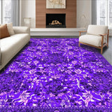Ultra Soft Area Rug, Non Slip, Stain Resistant, Washable Area Rugs for Living Room, Bedroom, Delightful Soft Textured Furry Touch(Purple)