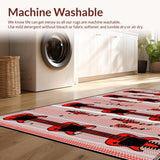 Bold Geometric Guitar Shape Arrangement(Red)