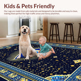 Artistic Distressed Geometric Visuals(Blue)