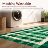 Delicate Ivory and Green Grid Layout(Green)