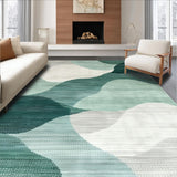 Ultra Soft Area Rug, Non Slip, Stain Resistant, Washable Area Rugs for Living Room, Bedroom, Elegant Ivory Geometric Motif(Gray)