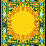 Ultra Soft Area Rug, Non Slip, Stain Resistant, Washable Area Rugs for Living Room, Bedroom, Sunny Colorful Kaleidoscopic Design(Yellow)
