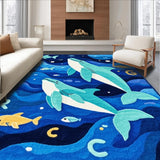 Bright Teal Coastal Inspired Print(Blue)