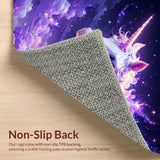 Ultra Soft Area Rug, Non Slip, Stain Resistant, Washable Area Rugs for Living Room, Bedroom, Unique Celestial Playful Pattern(White)
