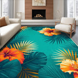 Contemporary Blue Botanical Fusion(Blue)