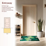 Eclectic Abstract Green Tones(Green)