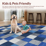 Rustic Blue and Gray Layered Design(Blue)