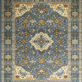 Ultra Soft Area Rug, Non Slip, Stain Resistant, Washable Area Rugs for Living Room, Bedroom, Elegant Floral Patterned Aesthetic(Gray)