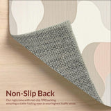 Beige Contemporary Ripple Effect Area Design(Beige)