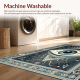 Ultra Soft Area Rug, Non Slip, Stain Resistant, Washable Area Rugs for Living Room, Bedroom, Symbolic Tassel-Embellished Runner(Gray)