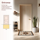 Ultra Soft Area Rug, Non Slip, Stain Resistant, Washable Area Rugs for Living Room, Bedroom, Vintage Camel Bedroom Machine Washable Area Rug(Beige)