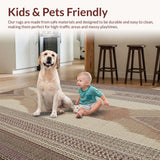 Elegant Multicolored Linear Design(Beige)