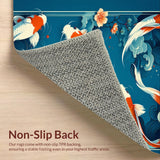 Ultra Soft Area Rug, Non Slip, Stain Resistant, Washable Area Rugs for Living Room, Bedroom, Rustic Underwater Aesthetic(Blue)