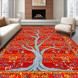 Chic Graphic Tree Illustration(Red)