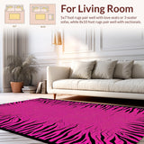 Ultra Soft Area Rug, Non Slip, Stain Resistant, Washable Area Rugs for Living Room, Bedroom, Playful Cartoon Animal Aesthetic(Pink)