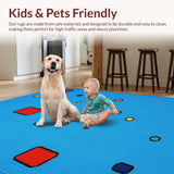 Charming Colorful Cartoon Motifs(Blue)