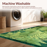 Elegant Deep Fern Textured Aesthetic(Green)