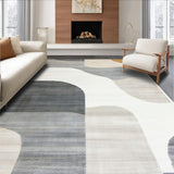 Ultra Soft Area Rug, Non Slip, Stain Resistant, Washable Area Rugs for Living Room, Bedroom, Chic Contemporary Diamond Arrangement(Gray)
