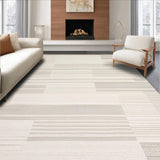 Ultra Soft Area Rug, Non Slip, Stain Resistant, Washable Area Rugs for Living Room, Bedroom, Elegant Subtle Chunky Knit Appeal(Beige)