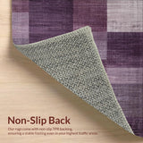 Ultra Soft Area Rug, Non Slip, Stain Resistant, Washable Area Rugs for Living Room, Bedroom, Elegant Mauve Area Rug(Purple)