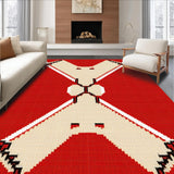 Charming Vintage Baseball Motif(Red)