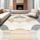 Ultra Soft Area Rug, Non Slip, Stain Resistant, Washable Area Rugs for Living Room, Bedroom, Rustic Minimalist Beige Texture(Beige)