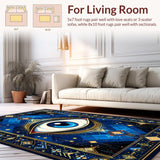Blue Tones Welcome Mat(Blue)