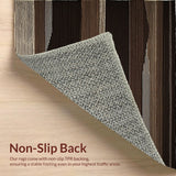 Ultra Soft Area Rug, Non Slip, Stain Resistant, Washable Area Rugs for Living Room, Bedroom, Trendy Muted Tone Shag Finish(Brown)