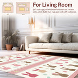 Artistic Bunny Graphic with Tones(Pink)