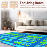 City Map Playful Theme(Blue)