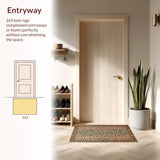 Vivid Contemporary Wild Motif(Brown)