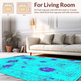 Cheerful Round Learning Floor Pads(Blue)