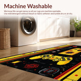 Ultra Soft Area Rug, Non Slip, Stain Resistant, Washable Area Rugs for Living Room, Bedroom, Chic Minimalist Controller Arrangement(Yellow)