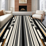 Ultra Soft Area Rug, Non Slip, Stain Resistant, Washable Area Rugs for Living Room, Bedroom, Dramatic Earth Tones Animal Pattern(Black)